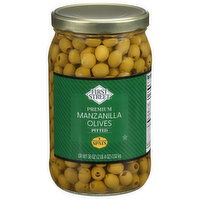 First Street Premium Pitted Manzanilla Olives - 36 Ounce