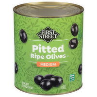 First Street Olives, Ripe, Pitted, Medium, 51 Ounce