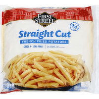 First Street Potatoes, French Fried, Straight Cut, 3/8 Inch Cut, 5 Pound