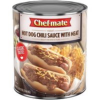 Chef Mate Hot Dog Chili sauce with Meat - 108 Ounce