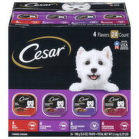 Cesar Canine Cuisine, 4 Flavors, Classic Loaf in Sauce - 24 Each