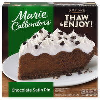 Marie Callender's Chocolate Satin Pie Frozen Dessert - 25.6 Ounce