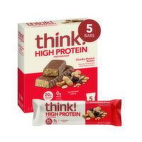 Think! High Protein Chunky Peanut Butter Bars - 5 Each
