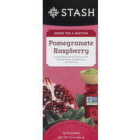 Stash Green Tea & Matcha, Pomegranate Raspberry, Tea Bags, 30 Each