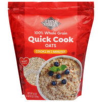 First Street Oats, 100% Whole Grain, Quick Cook - 42 Ounce