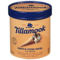 Tillamook Ice Cream, Waffle Cone Swirl - 1.5 Quart