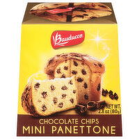 Bauducco Panettone, Chocolate Chip, Mini, 2.8 Ounce