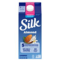 Silk Unsweet Vanilla Almondmilk - 64 Fluid ounce