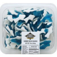 First Street Gummy Blue Sharks - 10 Ounce