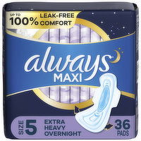 Always Overnight Pads with Wings, Size 5, 36 - 36 Each