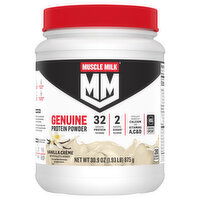 Muscle Milk Protein Powder, Vanilla Creme, Genuine - 30.9 Ounce