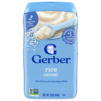 Gerber Cereal, Rice, Single Grain - 16 Ounce