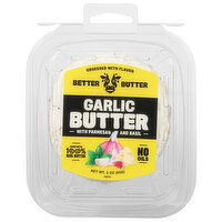 Better Butter Garlic Butter, with Parmesan and Basil - 3 Ounce