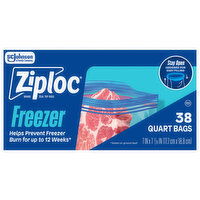 Ziploc Quart Freezer Seal Top Bags - 38 Each