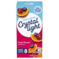 Crystal Light Zero Sugar Pitcher Packets Fruit Punch Drink Mix - 6 Each