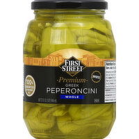 First Street Peperoncini, Greek, Whole - 32 Ounce