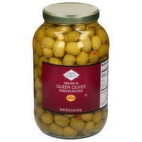 First Street Queen Olives, Pimento Stuffed, Premium - 80 Ounce