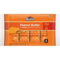 Austin Sandwich Crackers, Peanut Butter on Cheese - 11 Ounce