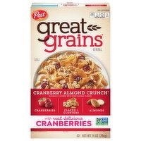 Great Grains Cereal, Cranberry Almond Crunch - 14 Ounce