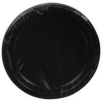 First Street Plates, Black Velvet, 6.75 Inch - 24 Each