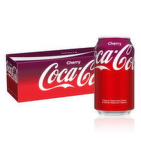 Coca-Cola Cherry Soda Soft Drink, 12 Each