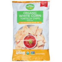 Sun Harvest Tortilla Chips, Organic, White Corn - 16 Ounce