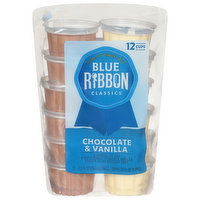 Blue Ribbon Classics Frozen Dairy Dessert, Chocolate & Vanilla - 12 Each