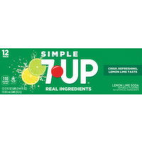 7-UP Soda, Lemon Lime, 12 Pack - 12 Each