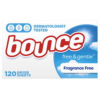 Bounce Free & Gentle Dryer Sheets, 120 Ct, 120 Each