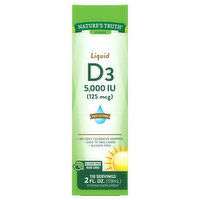 Nature's Truth Vitamin D3, 125 mcg, Liquid - 2 Fluid ounce