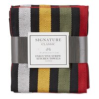 Executive Stripe Dishtowel, 3 Each