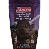 Mays Hawaii Brand Teriyaki Patties - 4 Pound