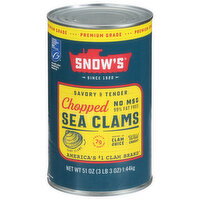 Snows Chopped Sea Clams - 51 Ounce
