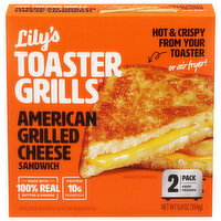 Lily's Toaster Grills American Grilled Cheese Sandwich - 2 Each