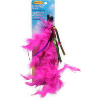 Ruffin' It Cat Toy, with 10 Inch Cord, Feathered Wand - 1 Each