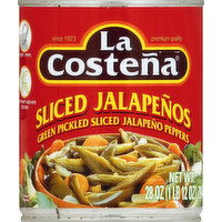 La Costena Jalapenos, Sliced, 28 Ounce