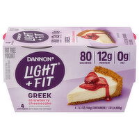 Dannon Fat Free Greek Strawberry Cheesecake Yogurt
