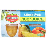 Del Monte Mixed Fruit, in 100% Juice - 4 Each