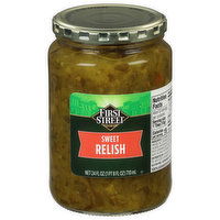 First Street Relish, Sweet - 24 Fluid ounce