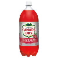 Canada Dry Ginger Ale, Cranberry, Zero Sugar, Caffeine Free - 2.1 Quart