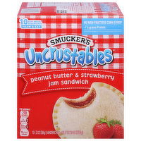 Smucker's Sandwiches, Peanut Butter & Strawberry Jam, 10 Each