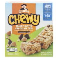 Quaker Granola Bars, Chewy, Peanut Butter Chocolate Chip - 8 Each