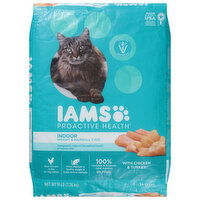 IAMS Cat Nutrition, Premium, Indoor, Weight & Hairball Care, Chicken & Turkey, Adult 1+ Years - 256 Ounce