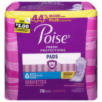 Poise 4 Moderate Long Pads - 78 Each