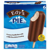 Edy's Pie Creamy Vanilla Frozen Dairy Dessert Bars - 6 Each