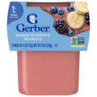Gerber Sitter 2nd Foods Banana Blackberry Blueberry - 2 Each