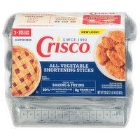 Crisco Shortening Sticks, All-Vegetable - 3 Each