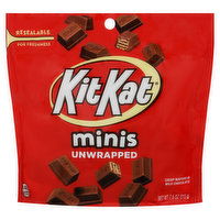 Kit Kat Milk Chocolate, Minis, Unwrapped - 7.6 Ounce