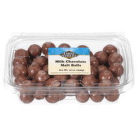 First Street Malt Balls, Milk Chocolate - 12 Ounce