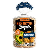 Thomas' Pre-Sliced High Protein Everything Bagels - 4 Each